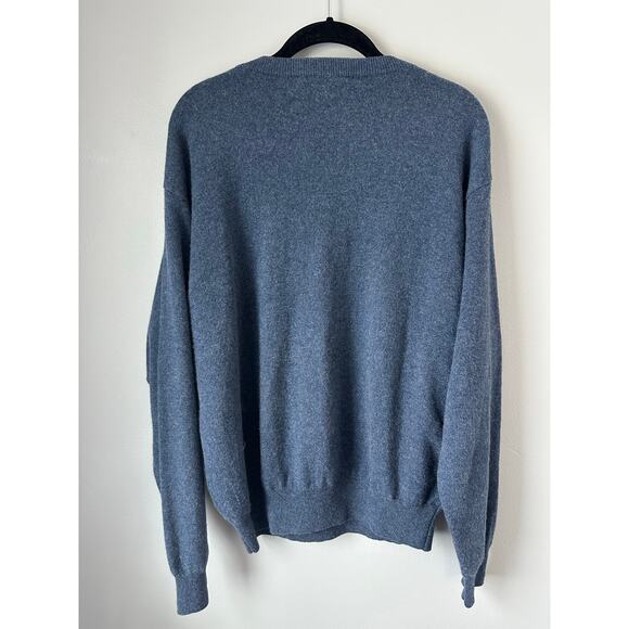 Hathaway Platinum Made in Italy Cashmere Men's Argyle Sweater Size M - Picture 7 of 8